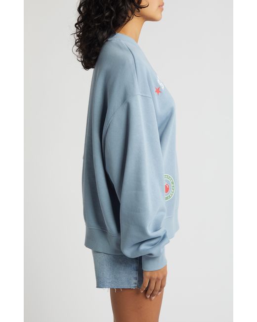 PacSun Blue Soho Graphic Sweatshirt