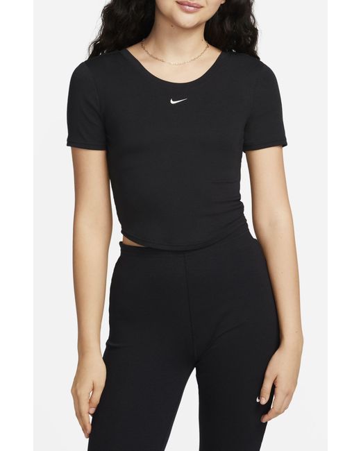 Nike Black Sportswear Chill Knit Top