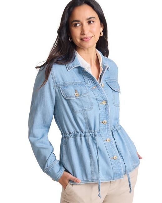 Tommy Bahama Blue Chambray Utility Jacket