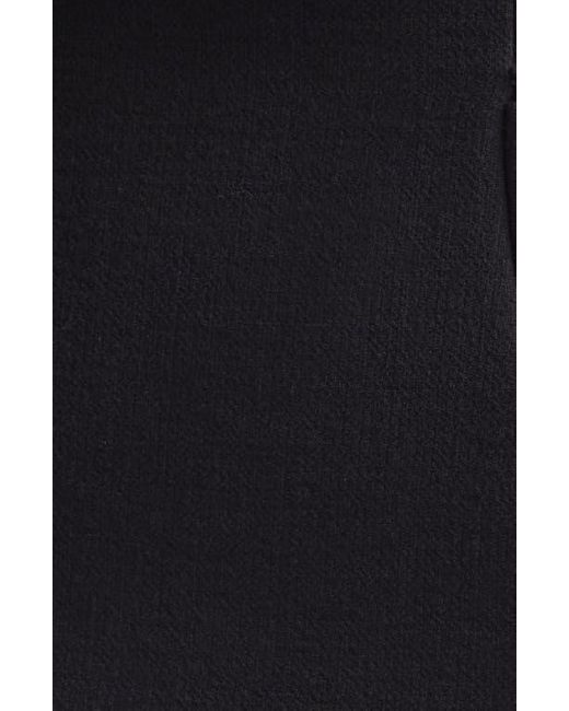Versace Black Embellished Wool Crepe Miniskirt