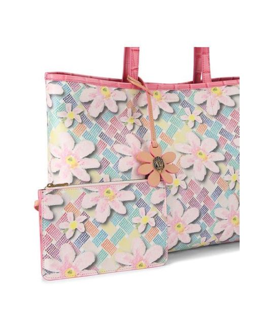 Kurt Geiger White Camden Coated Canvas Shopper Bag