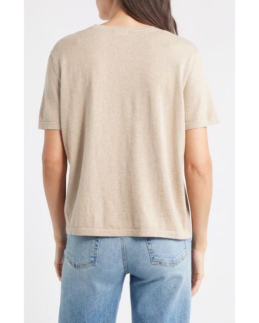 Rails Blue Cotton & Cashmere Top