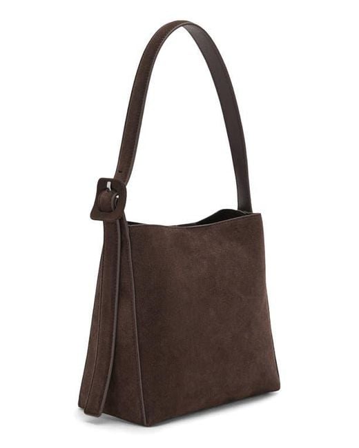 Mango Brown Suede Shopper Bag