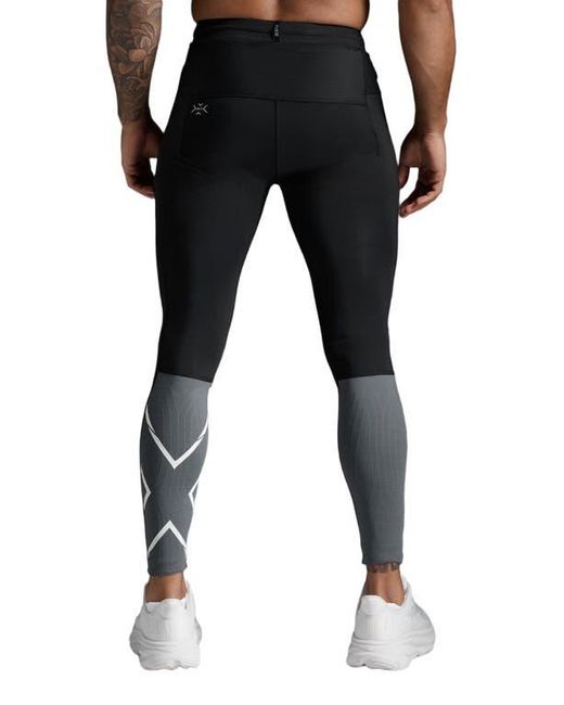 2xu Black Light Speed React Comp Tights for men