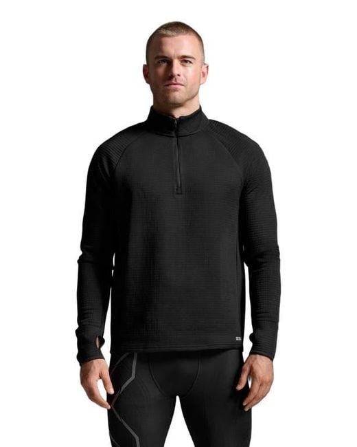 2xu Black Ignition Haptic 1/4 Zip for men