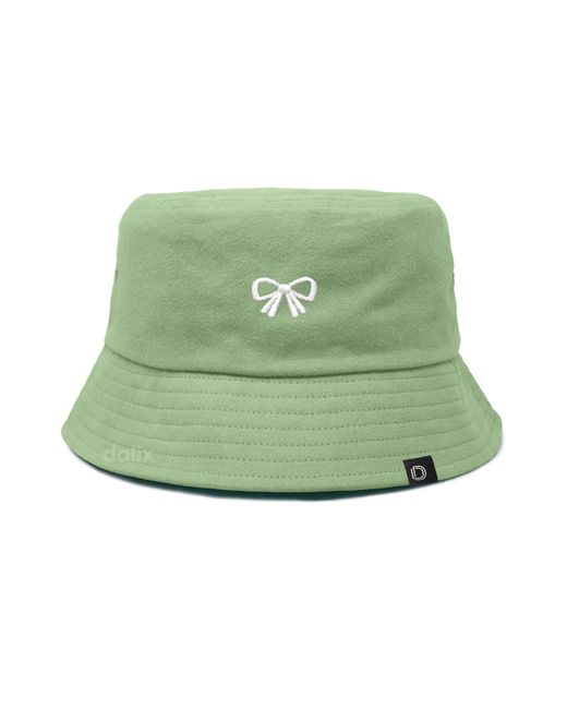 Alix Green Bow Bucket Hat