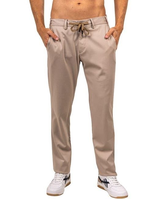 Maceoo Brown Ascension Drawstring Pants for men