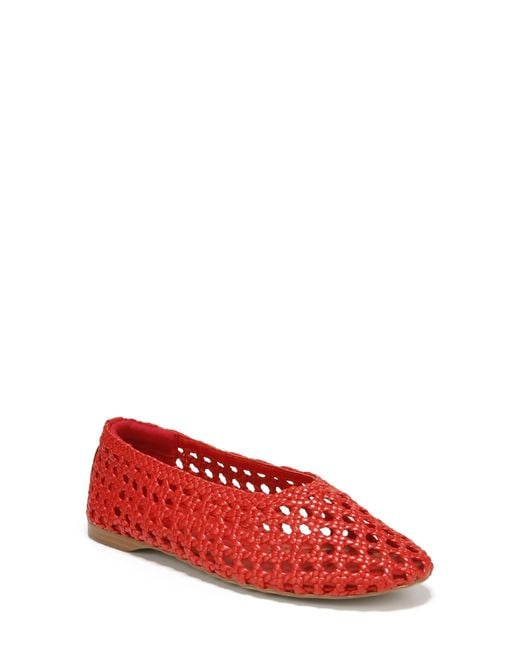 Sam Edelman Red Shira Knotted Flat