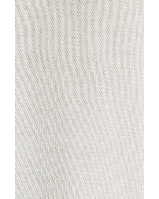 Boss White Leno Slim Fit Wool Crewneck Sweater for men