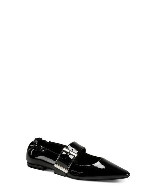 DKNY Black Cormic Mary Jane Pointed Toe Flat
