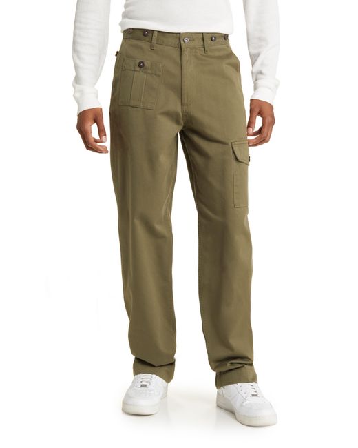 Alpha Industries Green Cotton Cargo Pants for men