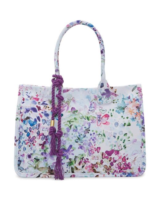 Vince Camuto Purple Orla Canvas Tote