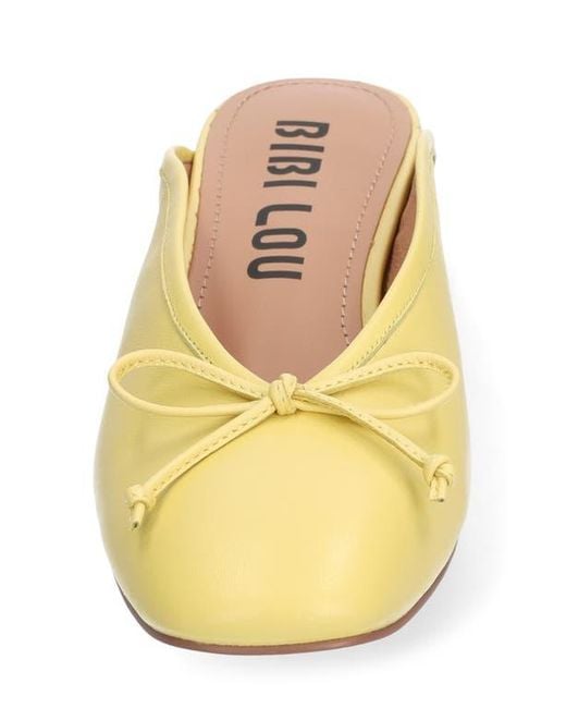 Bibi Lou Yellow Suzy Bow Mule