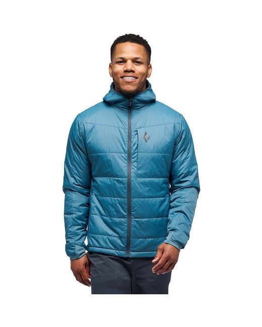 Black Diamond Blue Solution Hooded Jacket for men