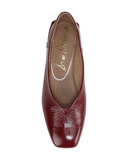 Sam Edelman Red Kasey Square Toe Pump