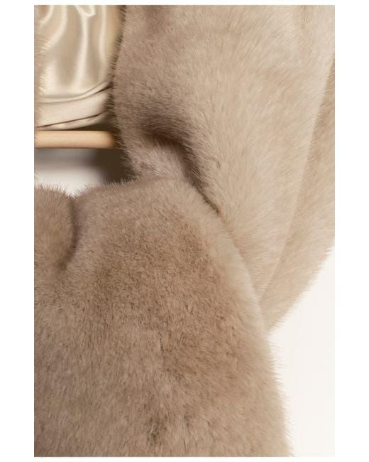 Free People Black Snow Angel Faux Fur Scarf