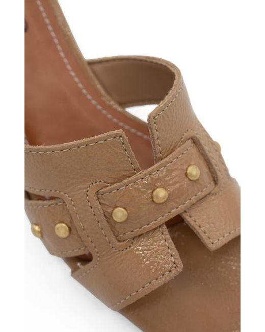 BOTTER Brown Studded Leather Slide Sandal