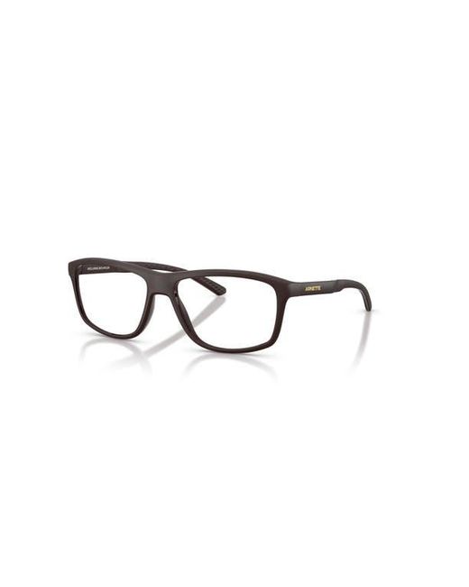 Arnette Black 57Mm Rectangle Optical Glasses for men