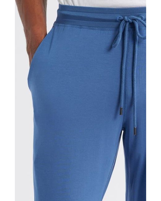 Daniel Buchler Blue Stretch Modal & Silk Blend Pajama Pants for men