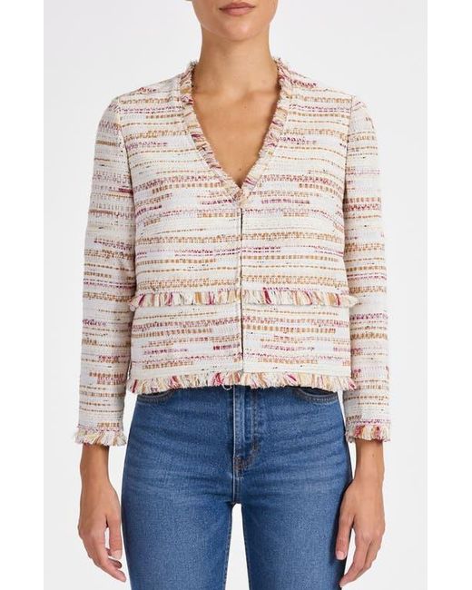 Santorelli White Reggie Cropped Jacket