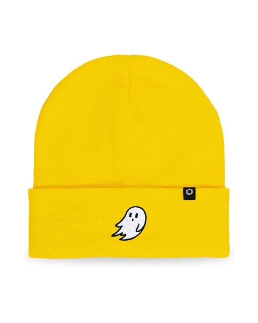 Alix Yellow Ghost Beanie for men