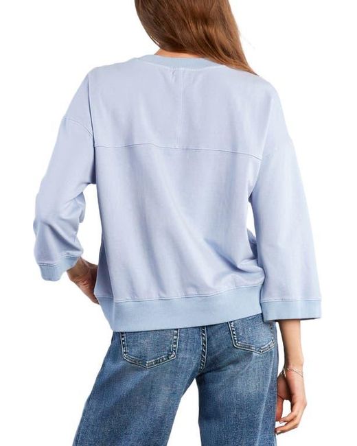 HINT OF BLU Blue The Daily Boxy Sweatshirt
