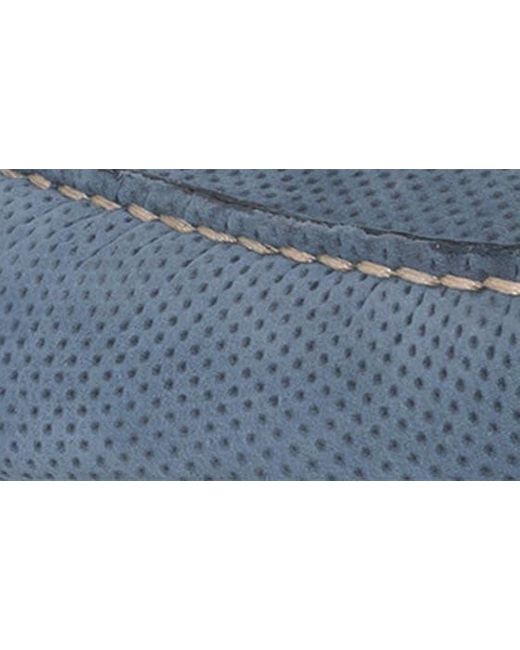 Donald J Pliner Blue Dacio Perforated Bit Loafer for men