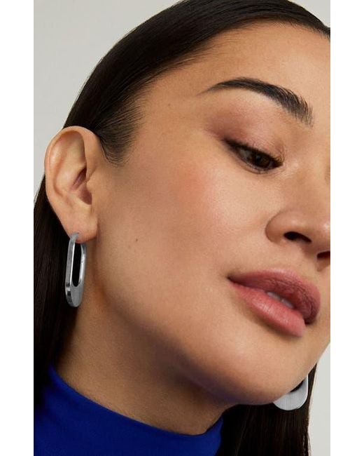 Dean Davidson White Crosby Huggie Hoop Earrings