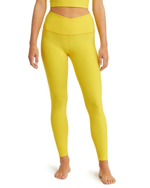 Beyond Yoga Yellow Spacedye At Your Leisure High Waisted Midi leggings