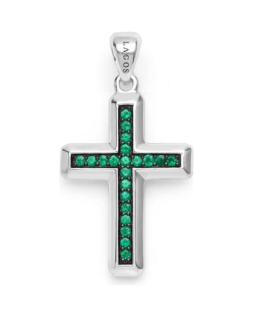 Lagos Green Anthem Cross Pendant