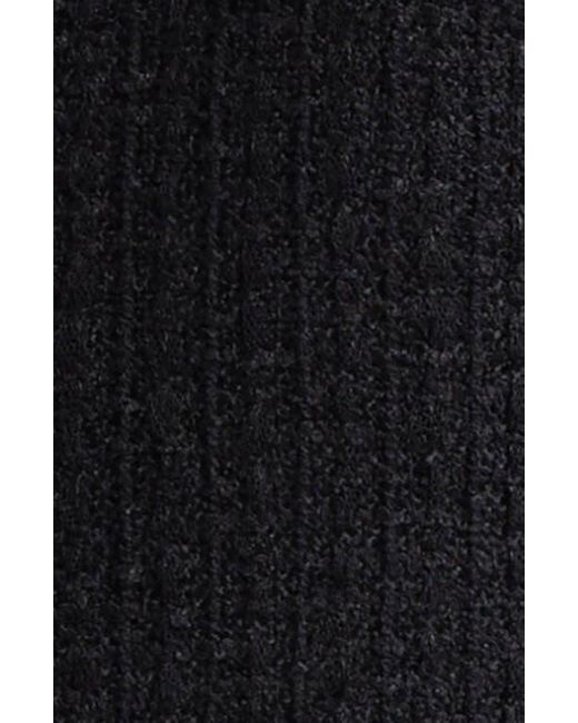 Cinq À Sept Black Auden Crop Tweed Jacket