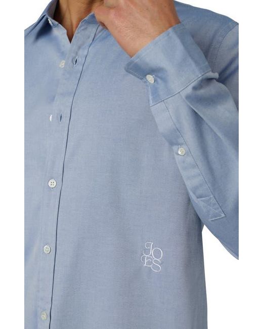 Joe's Jeans Blue The Grant Monogram Button-Up Shirt for men