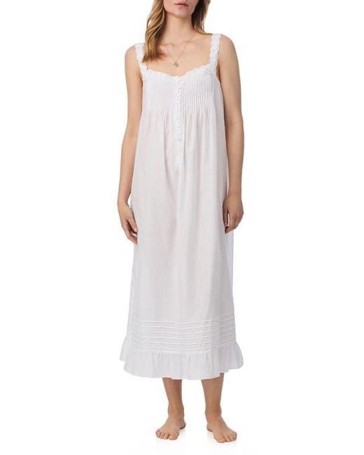 Eileen West White Sleeveless Ballet Nightgown