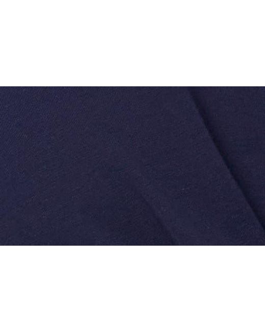 Halogen® Blue Twist Front Sleeveless Cotton Knit Top