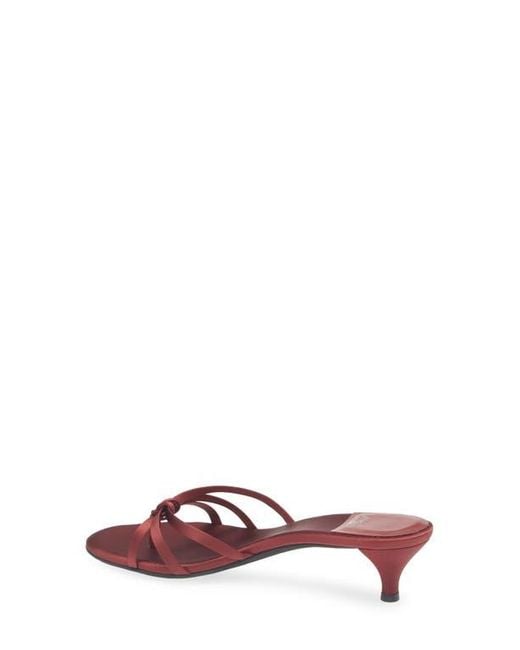 Jeffrey Campbell Red Doretta Kitten Heel Flip Flop