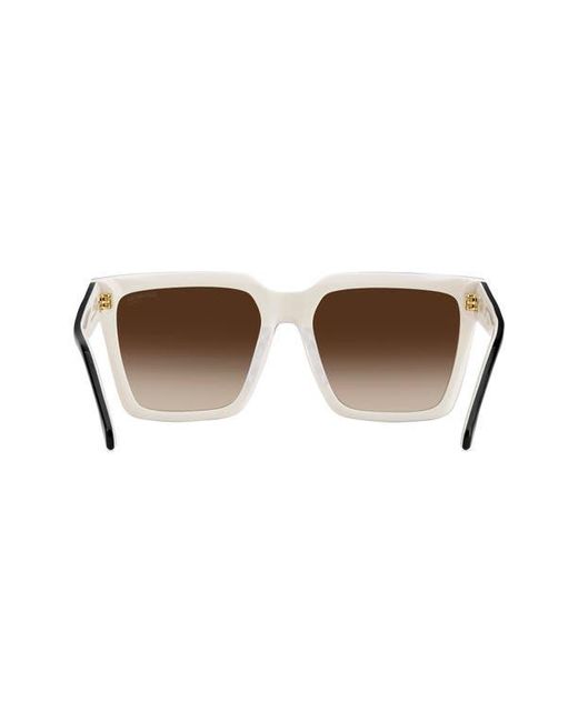 Carrera Brown 56Mm Gradient Square Sunglasses