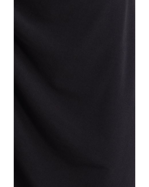 Connected Apparel Black Ity Trim Detail Sheath Dress