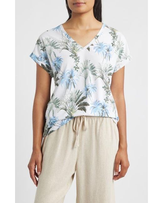 (取寄) トミーバハマ レディース カウアイ パリセード パーム ティー  Bahama women Kauai Palisade Palms Tee White tommy-bahama-White-Kauai-