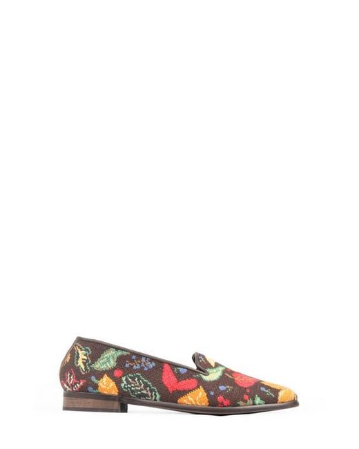 PAIGE White Needlepoint Loafer