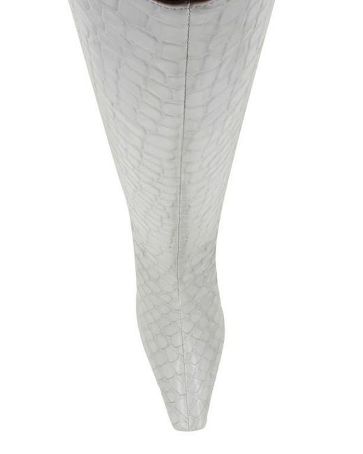 Kenneth Cole White Rubia Pointed Toe Boot