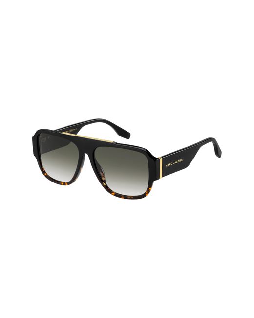 Marc Jacobs Black 58mm Flat Top Sunglasses