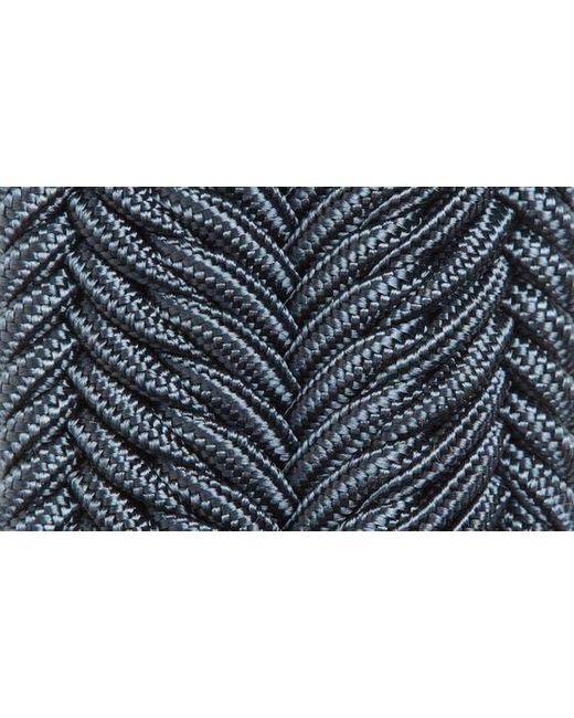 Torino Blue Herringbone Woven Belt for men