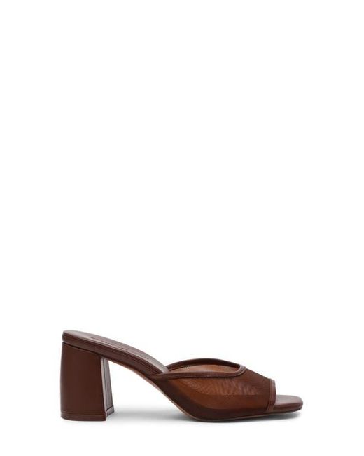 Steve Madden Brown Madame Block Heel Sandal