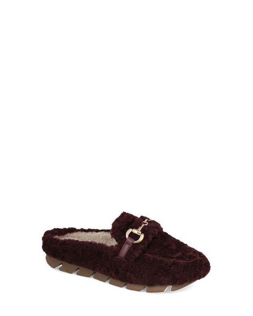 MIA Brown Cocoa Faux Shearling Slipper
