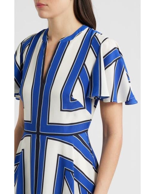cotton jersey dresses for women Red Cotton Jersey Fit And Flare Dress main image 0