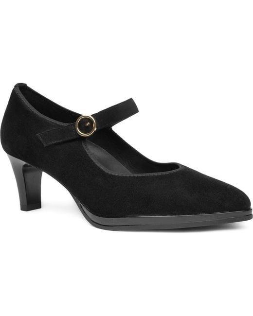 Ara Black Amethyst Mary Jane Pump