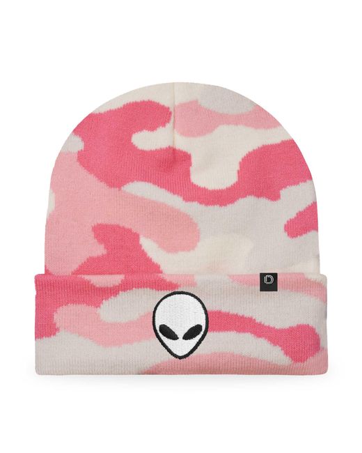 Alix Pink Alien Beanie for men
