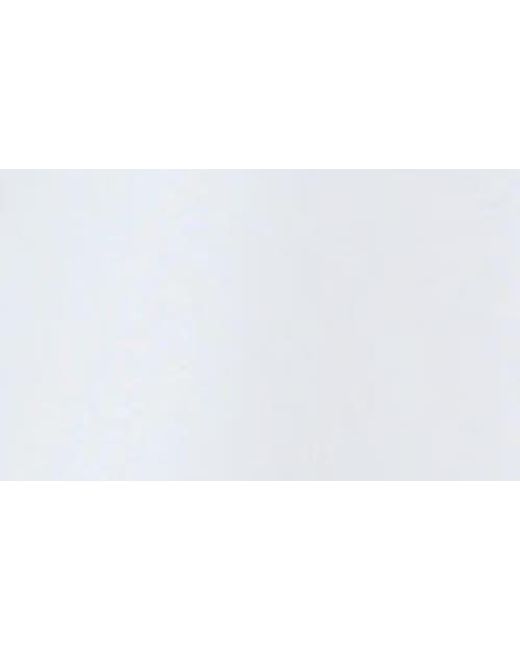 Foxcroft White Brooke Grosgrain Trim Cotton Button-Up Shirt