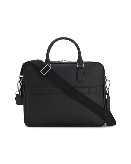 HUGO Black Crosstown Document Case for men