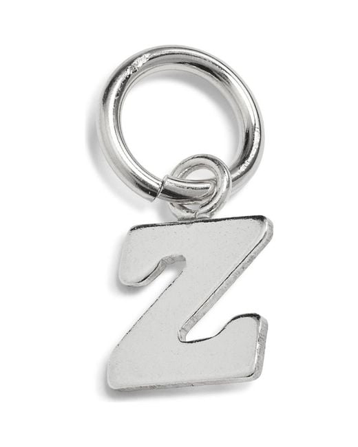Nashelle White Initial Charm